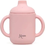 Kiokids Silicone cup with handles 120 ml pink 4m+