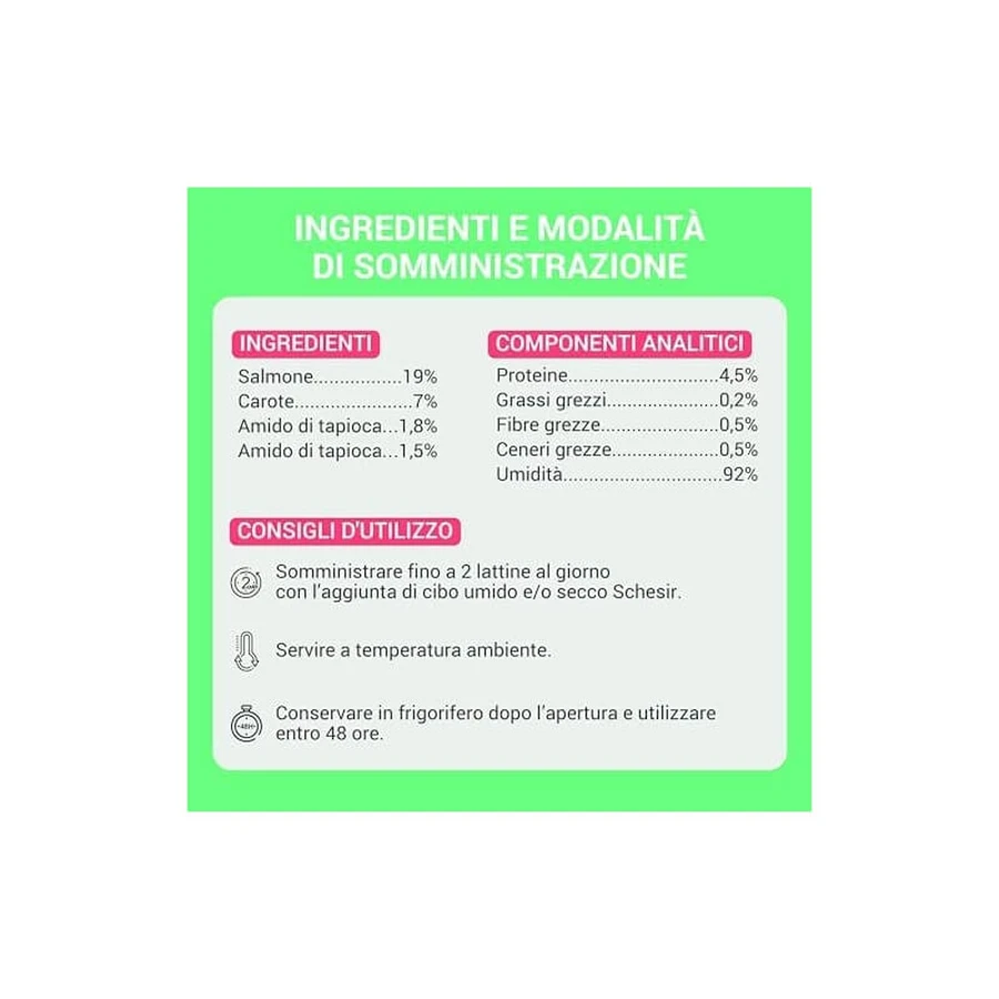 Schesir Soup somon și morcovi - hrană completă pentru a promova hidratarea la pisici 40 g