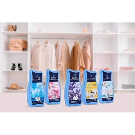 Felce azzurra Odorizant de aer gel absorbant aromă vanilie aur