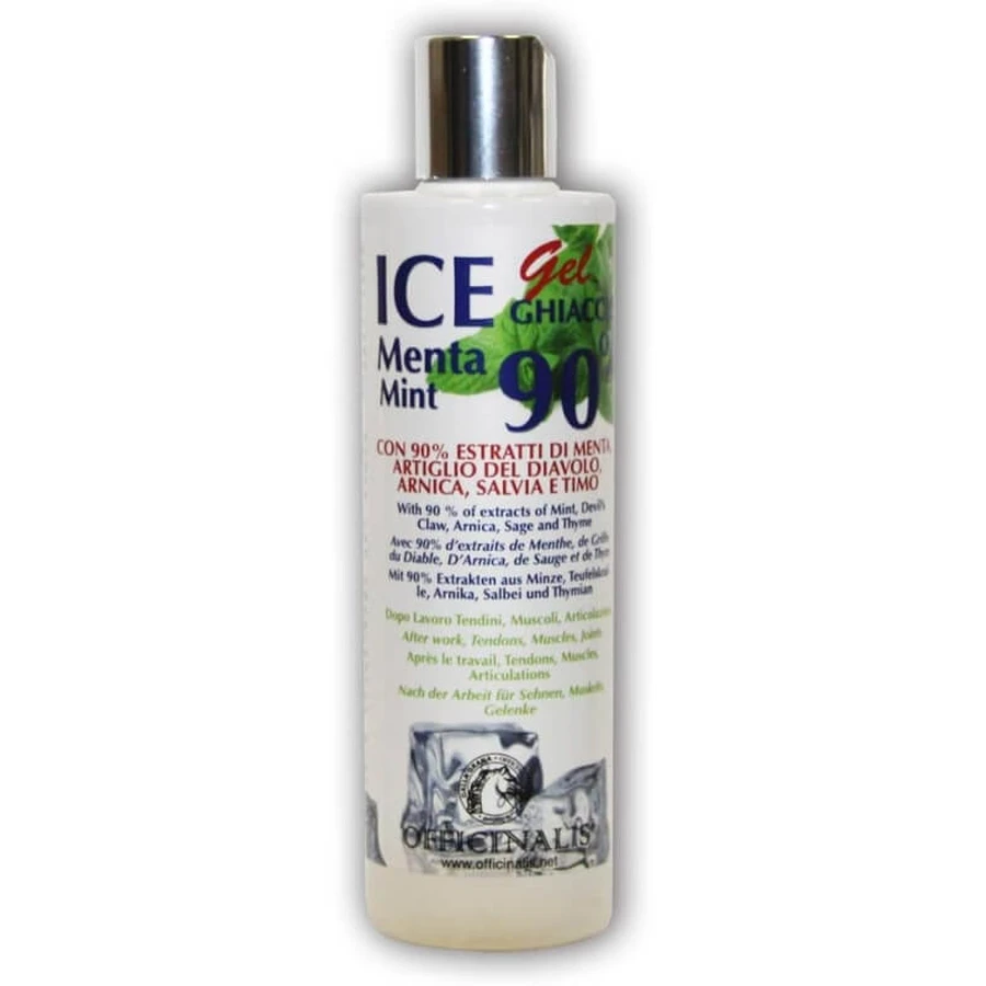 Officinalis Ice mint 90 - verzachtende verkoelende ijsgel voor spieren en pezen van paarden 250 ml