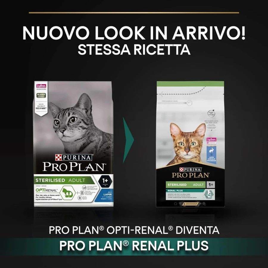 Purina pro plan sterilised adult renal plus rabbit - sterilisiertes Katzenfutter für Erwachsene, Nierengesundheit 10 kg