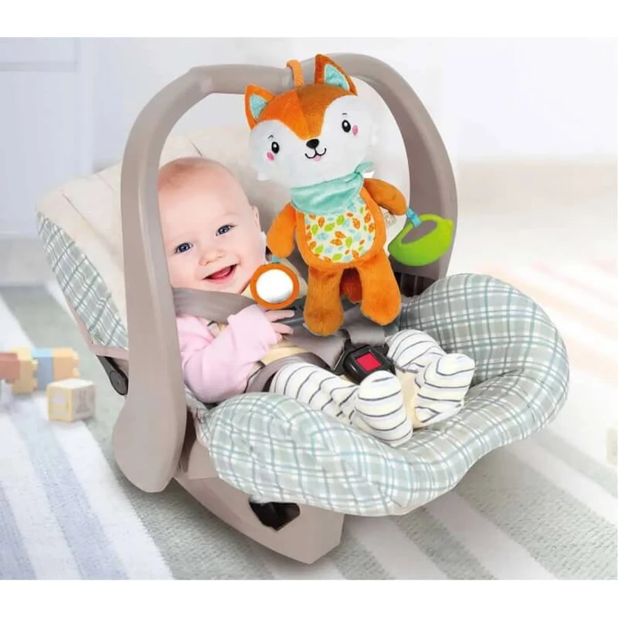 Clementoni Happy fox - plush toy first months 0m+