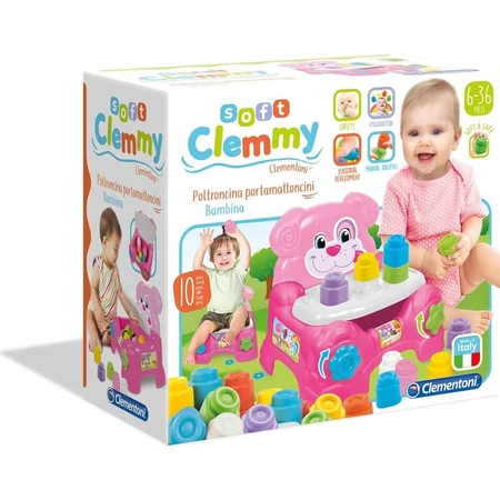 Clementoni Baby clemmy armchair brick holder baby girl 10-36 months