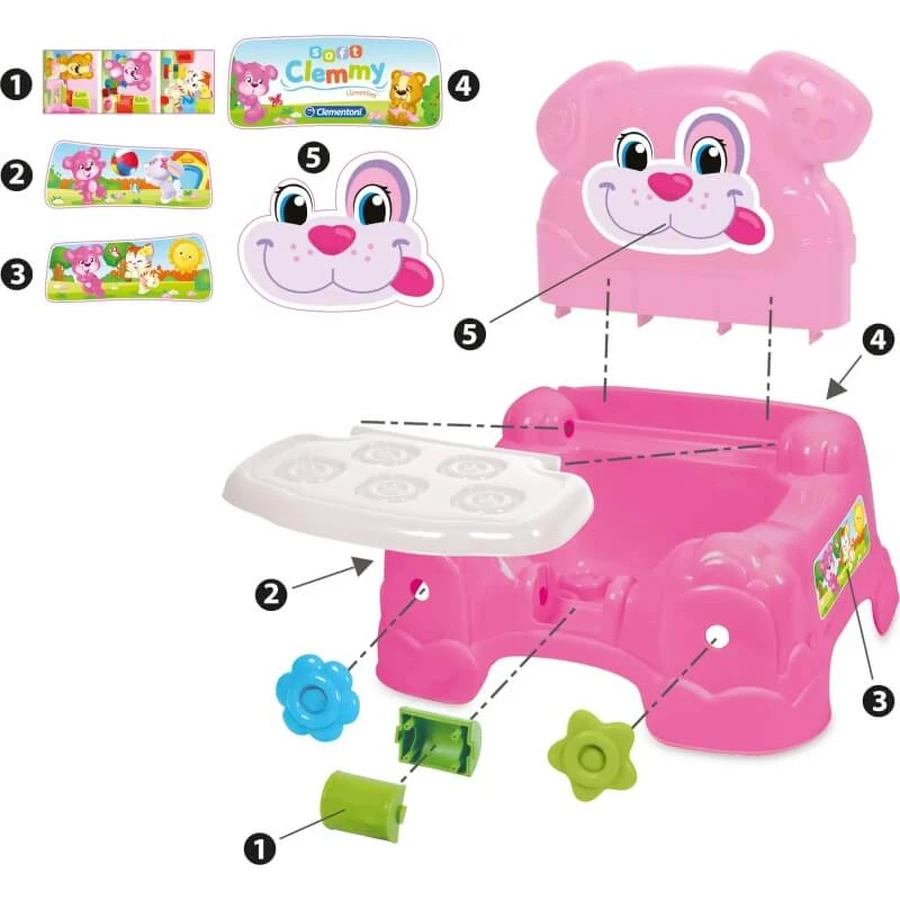 Clementoni Baby clemmy armchair brick holder baby girl 10-36 months