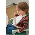 Chicco verstellbares Silikonlätzchen grau