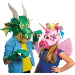 Clementoni Große Maske Drache - Maske zum Zusammenbauen