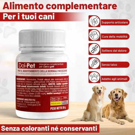 Cs pets ltd Dol pet - karma uzupełniająca dla psów i kotów 30 tabletek: ceny i cechy