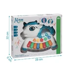 Kiokids Unicorn piano - piano de juguete para niños blanco