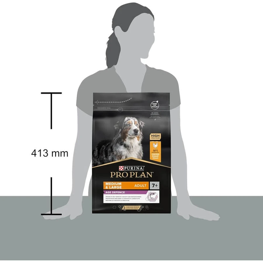 Purina pro plan age defense medium &amp; large adult 7+ mit Huhn - Alleinfuttermittel für Hunde 3 kg