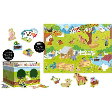 Lisciani Montessori - maxipuzzel de boerderij