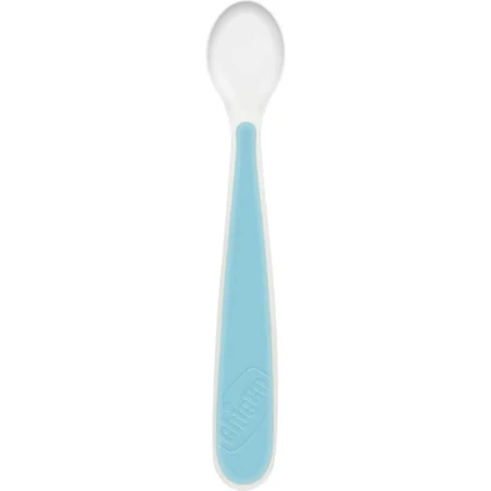 Chicco Silikon weichen Löffel 6m+ Bipack Farbe hellblau
