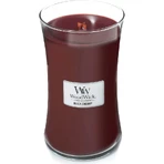 Woodwick Black cherry - lumânare parfumată clepsidră mare 609 g
