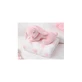 Kiokids Babydecke - rosa Kaninchen 100x100 cm