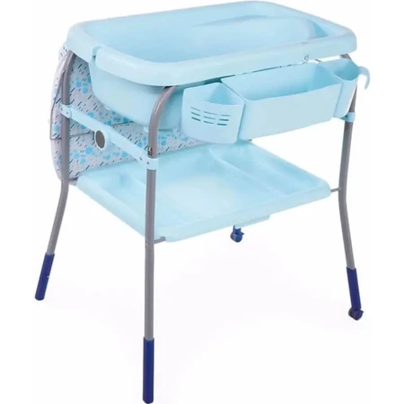 Chicco cuddle &amp; bubble cambiador para bebé color azul océano