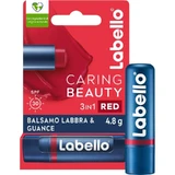 Labello caring beauty spf30 - lip &amp; wang balsem 3in1 - rood