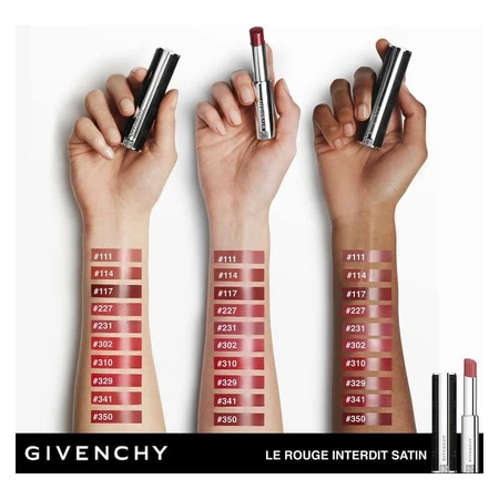 Givenchy Le rouge interdit satin - rouge à lèvres no. 341 rouge sienne