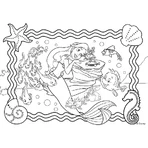 Lisciani Maxipuzzle double-sided 60 pieces mermaid