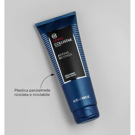 Collistar men's line aqua vetiver - shower shampoo 250 ml