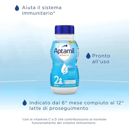 Aptamil Nutribiotik 2 - flüssige Folgemilch 6-12m Flasche 500 ml