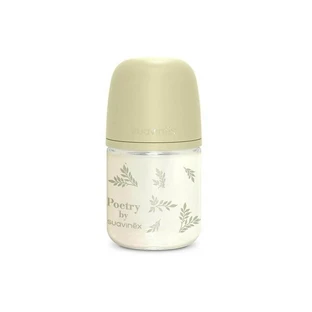 Suavinex poetry - glass baby bottle silicone teat green 120 ml