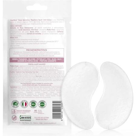 Equilibra Hyaluronic Rose - 2 plasturi anti-fatiga în jurul ochilor