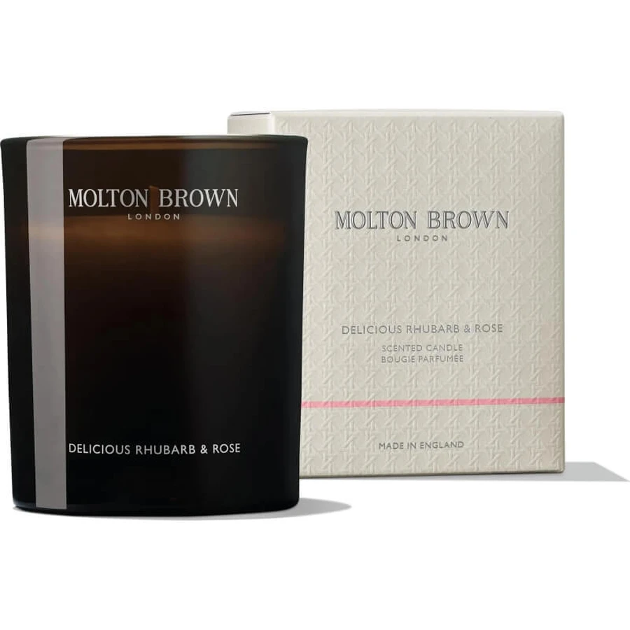 Molton brown Heerlijke rabarber &amp; roos - eenlontskaars 190 g