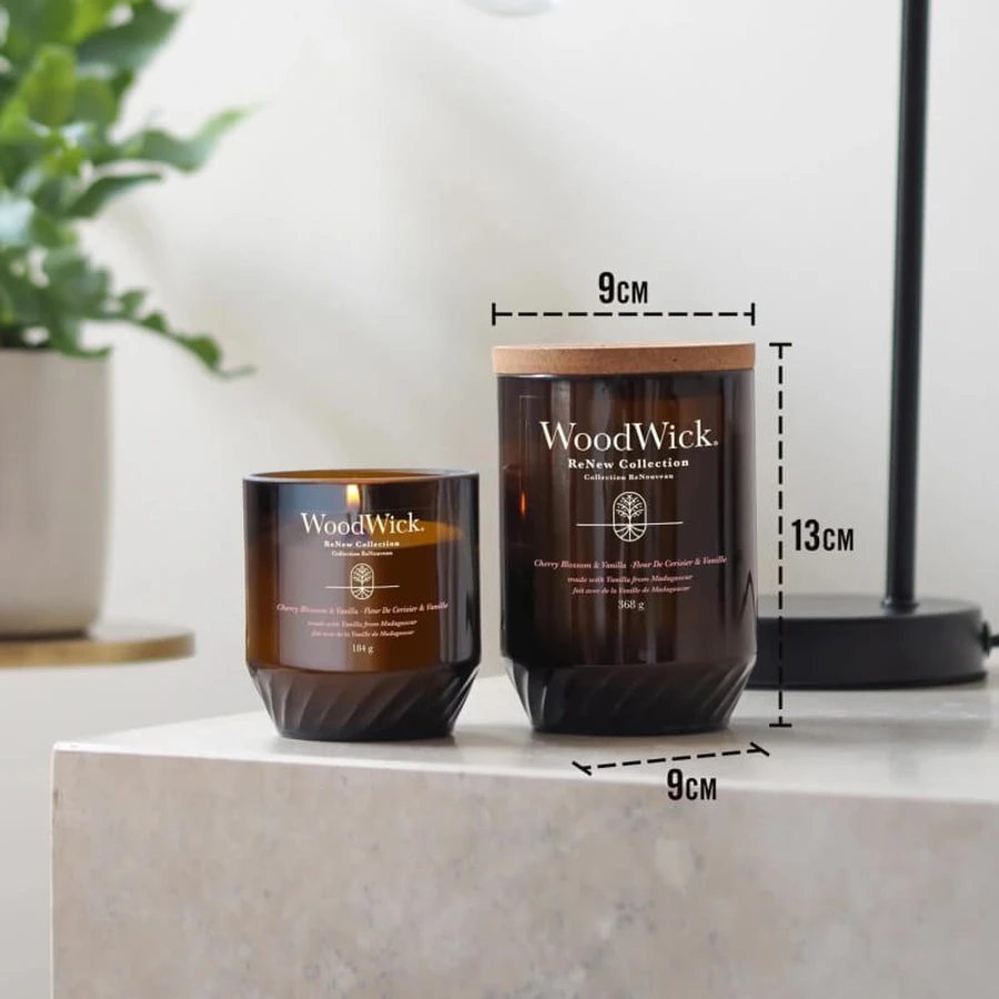 Woodwick Renew collection ginger &amp; tumeric - candela grande 368 g