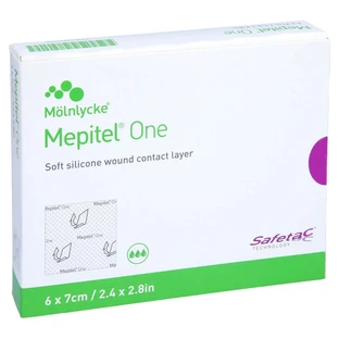 Mepitel One 6x7 cm venda de malla de silicona s 5 uds.