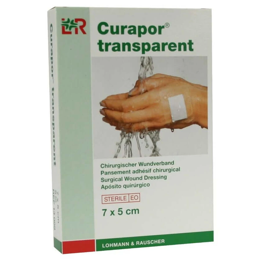 Curapor Opatrunek na ranę przezroczysty 7x5cm sterylny 5 szt.: ceny i cechy