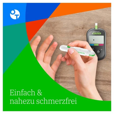 OneTouch Select Plus Flex bloedglucosemeter (mmol/dL) 1 st