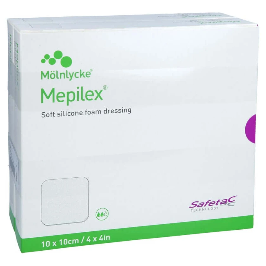 Mepilex 10x10 Cm foam dressing 10 pcs