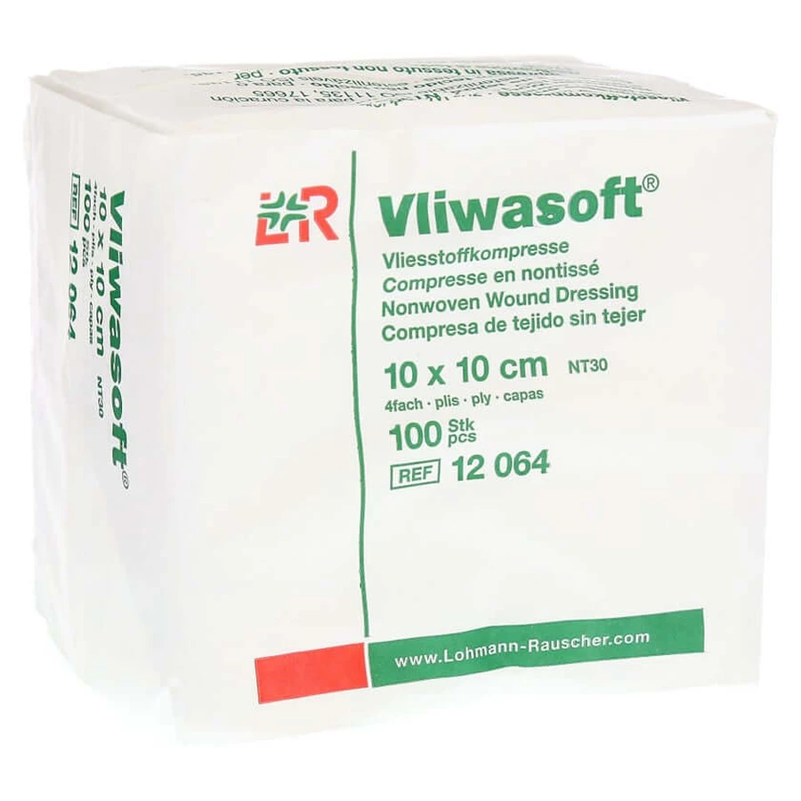 Vliwasoft vlieskompressen niet-steriel 10x10 100 st.