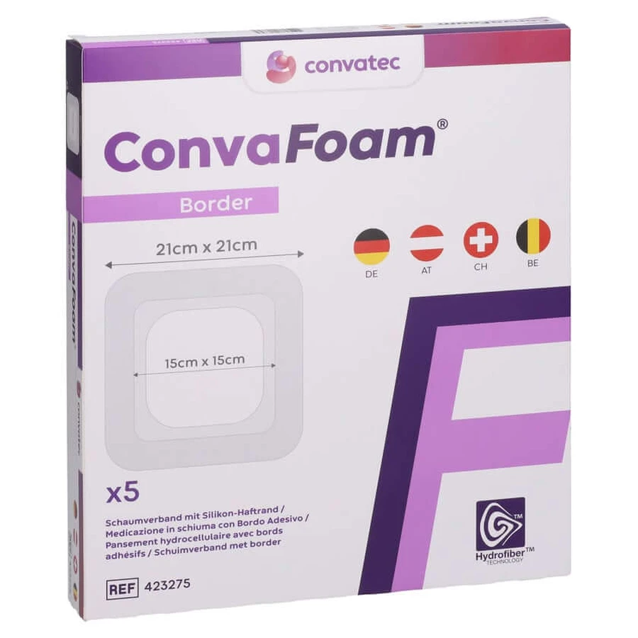 Convafoam Schaumverband Border 21x21 Cm 5 St