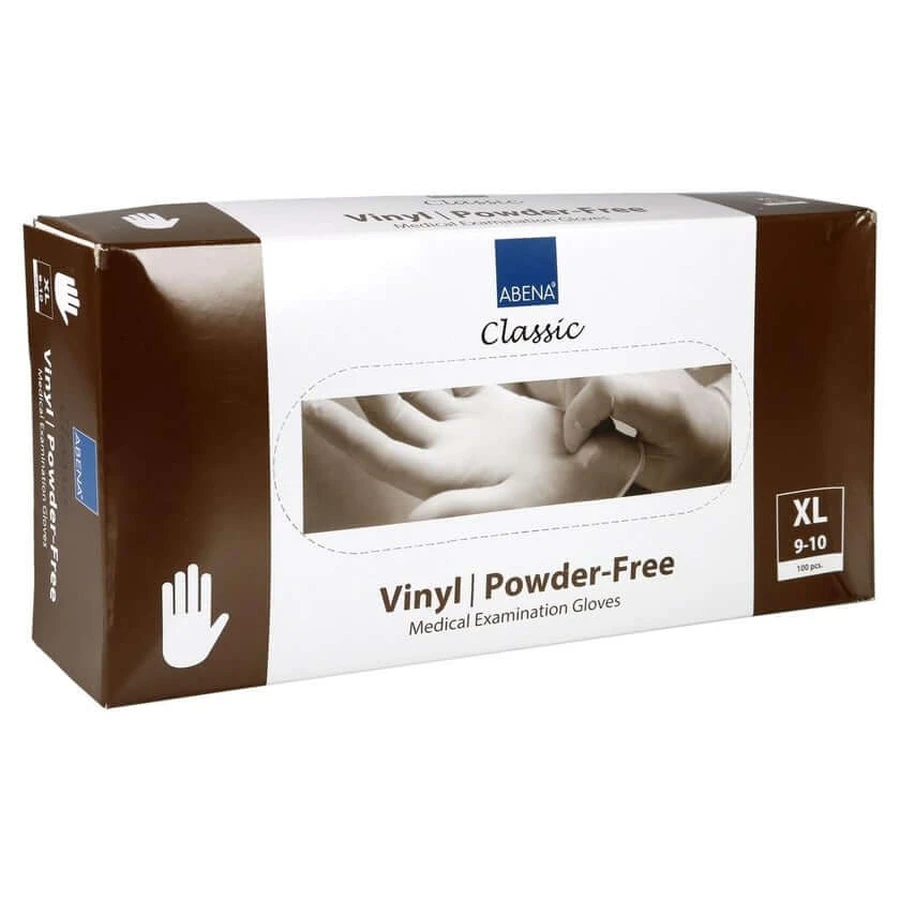 Mănuși de vinil fără pudră x-large 100 buc