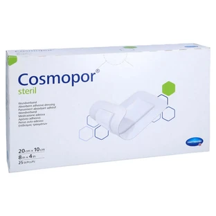 Pansament steril pentru răni Cosmopor 10x20 cm 25 buc