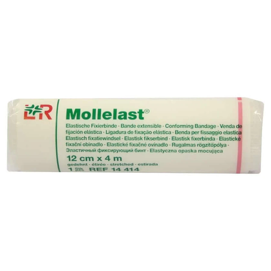 Bandaj Mollelast 12 cmx4 m alb 1 buc