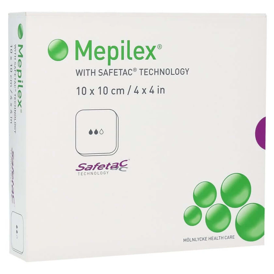 Mepilex 10x10 cm pansement en mousse 5 pcs.