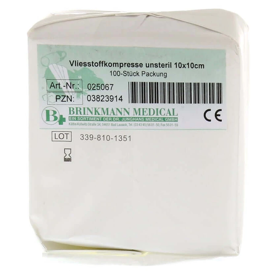 Comprese nețesute nesterile 10x10 cm 100 buc.