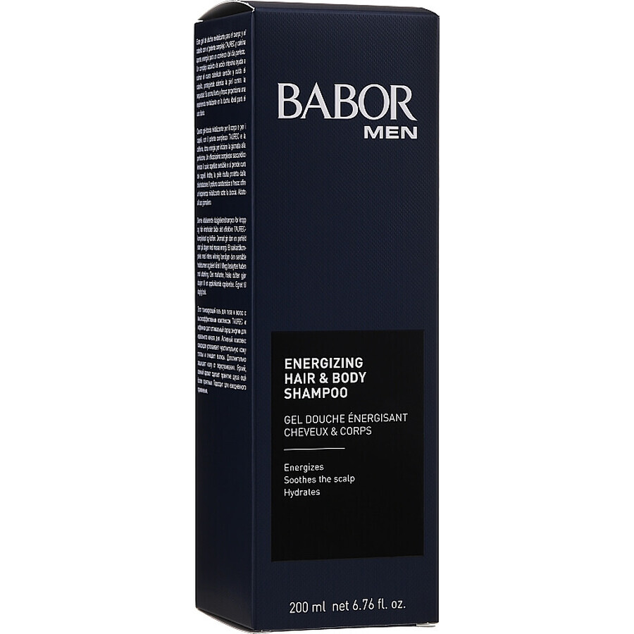 Sampon si gel de dus energizant Babor Men Energizing Hair & Body pentru barbati 200ml