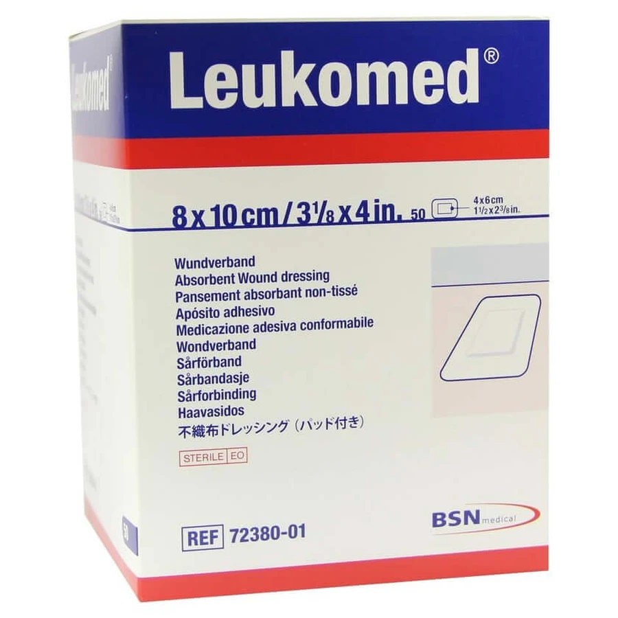 Leukomed sterylny plaster 8x10 cm 50 szt.: ceny i cechy