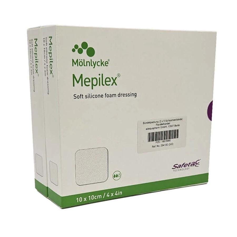 Mepilex 10x10 cm pansement en mousse 10 pcs.