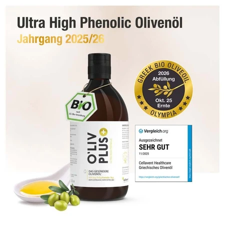 Oliv Plus High Phenolic Bio Olivenöl 500 ml