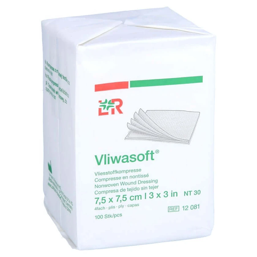 Compresse in tessuto non tessuto Vliwasoft non sterili 7,5x7 100 pz.