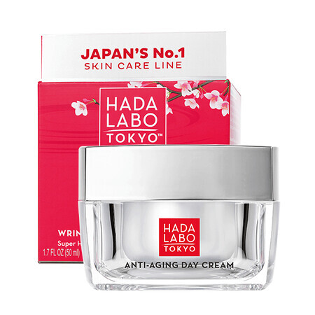 Parfümfreie Anti-Aging-Tagescreme mit Super-Hyaluronsäure, 50 ml, Hada Labo Tokyo