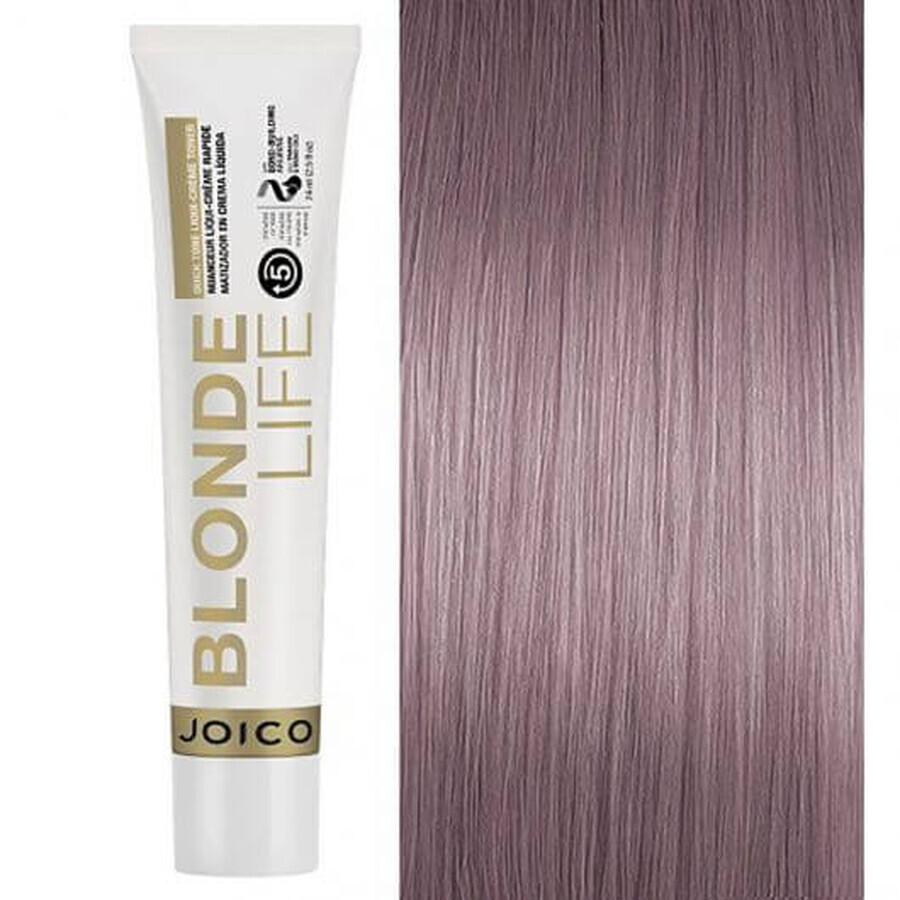 Tintura per capelli semipermanente Joico Blonde Life Quick tone LiquiCreme Violet 74g