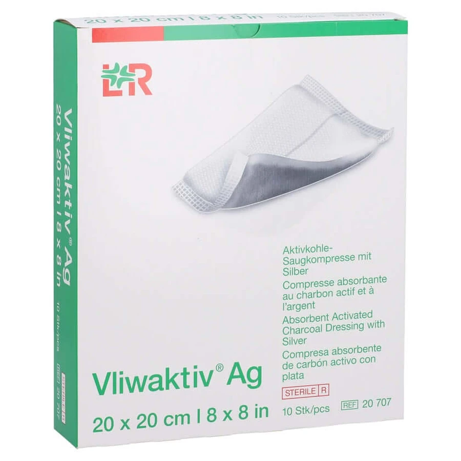 Vliwaktiv AG Comp. de aspirație cu cărbune activat cu seringă 10 buc.