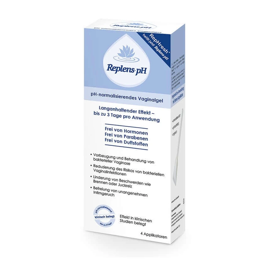 Replens pH vaginale gel voorgevulde applicator 4 stuks