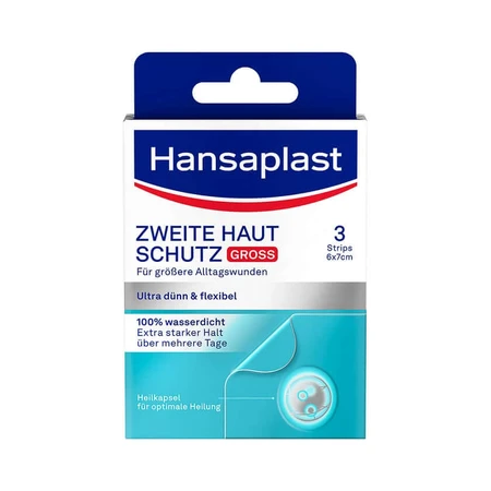 Hansaplast Cerotto di seconda protezione per la pelle Grande 3 pz.