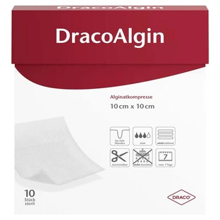 Dracoalgin 10x10 cm compressa di alginato 10 pz.