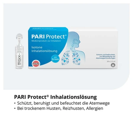 PARI Protect solución para inhalación con ectoína 20X2,5 ml